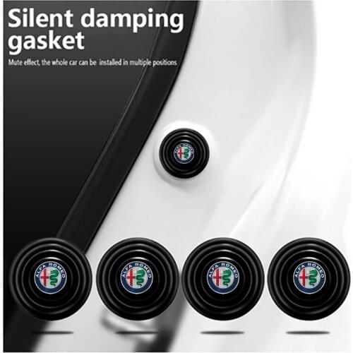 Car Silicone Door Shock Stickers Absorber Soundproof Buffer Pier For Alfa Romeo 159 147 156 giulietta 147 159 mito Accessories