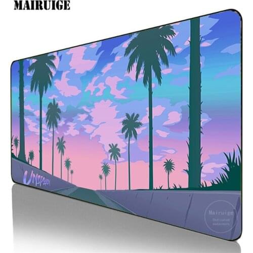40*90CM Hawaii Highway Scenery Large Mouse Pad Computer Gamer Accessories Non-slip Notebook Pad Office Keyboard Protection Pad