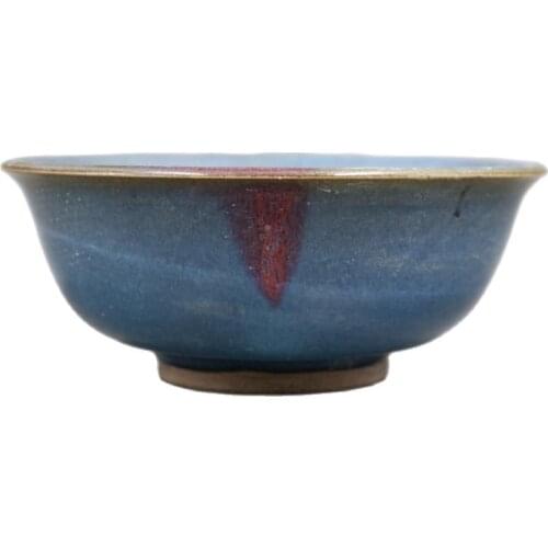 Songjun Kiln Red Point Bowl for Handmade Porcelain Collection of Old Ancient Song Dynasty Porcelain