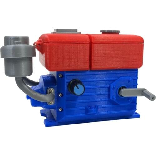 Single-cylinder Engine Tractors Model For DIY Car Vehicles Tractor Car Kits Toys