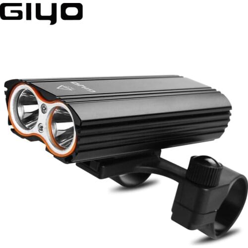 GYIO LED Bicycle Front Light 2400Lm Headlight 2 Battery T6 USB Rechargeable Waterproof Cycling Lamp Lantern Flashlight For Bike