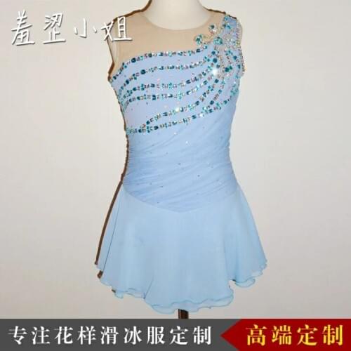 Crystal Custom Figure Skating Dress Girls New Brand Ice Skating Clothes For Competition DR4648