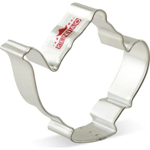 KENIAO Tea Party Teapot Cookie Cutter- 9.6 x 8 cm - Biscuit / Fondant / Bread / Pastry Cutters - Stainless Steel