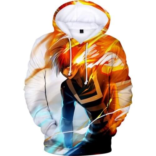3D Printed Comic My Hero Academia Hoodies Men Women Sweatshirts Hot Autumn Hip Hop Hoodie Boys Girls Cartoon Pullover Streetwear