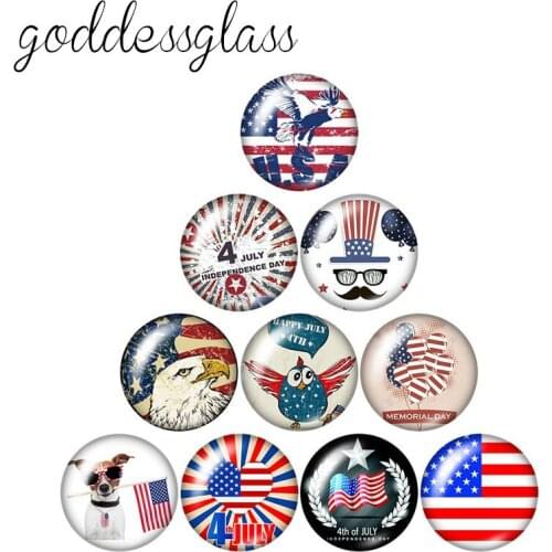 Flag Love my country 12mm/18mm/20mm/25mm Round photo glass cabochon demo flat back Making findings accept custom