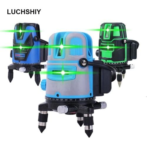 Laser Level 2/3/5 Lines Self-Leveling 360 Horizontal And Vertical Cross Super Powerful Green Laser Beam Line Indoor/Outdoor Tool