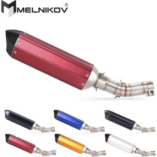 Motorcycle Exhaust Muffler Escape Link Middle Pipe DB-KILLE Slip On For Suzuki GSX250R GSX 250R GSX250 GW250 R Exhaust