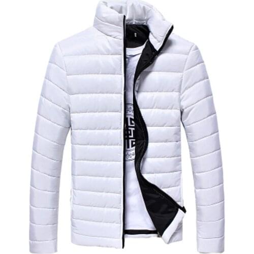 Mens coat Fashion Boys Men Warm Stand Collar Slim Winter Zip Coat Outwear Fashion Jacket Winter Casual Mens Coat Jackets