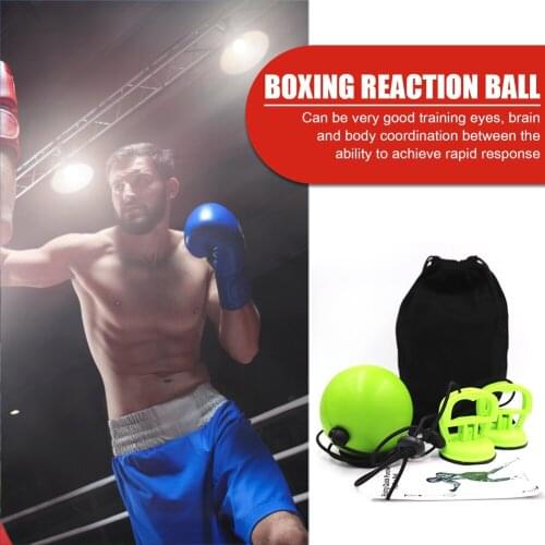 Adult Muay Thai Hand Eye Training Fight Ball Trainers Force Core Training Tool Suction Boxing Reflex Speed Ball