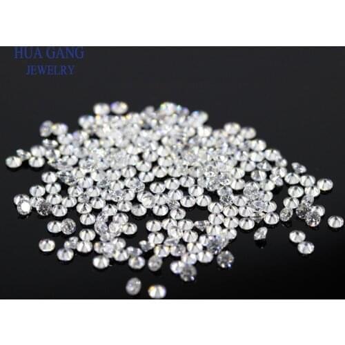 IJ Color Loose Moissanite Beads 1mm~3mm Round Brilliant Cut Loose Moissanite Stone Total 1ct Gems Stone Material For Jewelry
