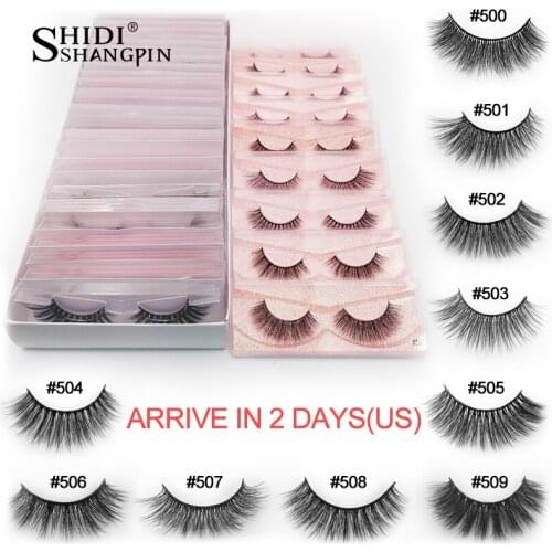 Bulk lashes wholesale items lots 4/50/100 pcs natural long false eyelashes 3d mink fluffy wispy soft handmade cute makeup