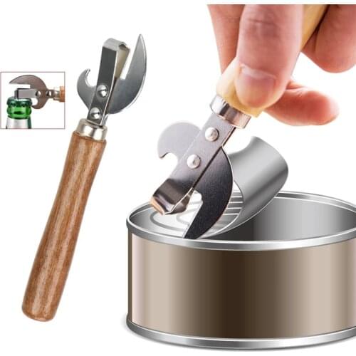 Can Opener Portable Manual Lid Can Opener Multifunction Corkscrew Remover Utensil Gadgets For Jars Canisters Tool Accessories