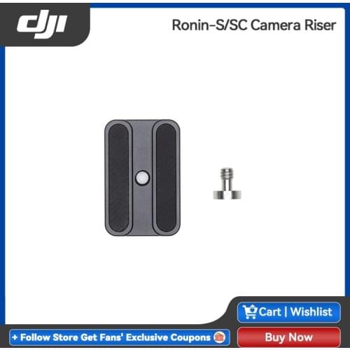 DJI Ronin-S Camera Riser Attaches under the camera to mount and balance onto the Ronin-S