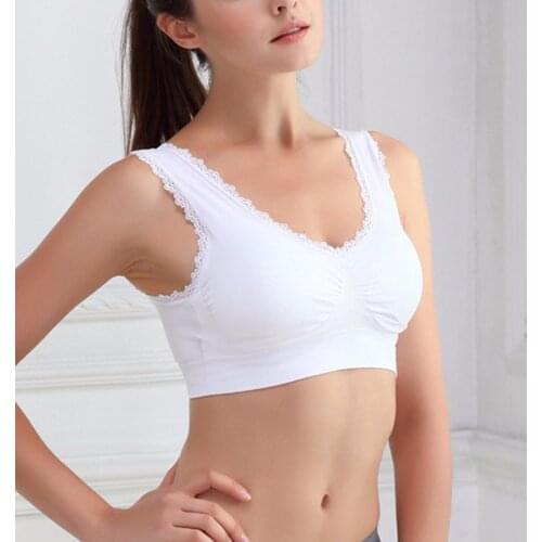 Sexy women double layer bra lace falbala push up padded bra ladies brassiere comfortable breathable bras