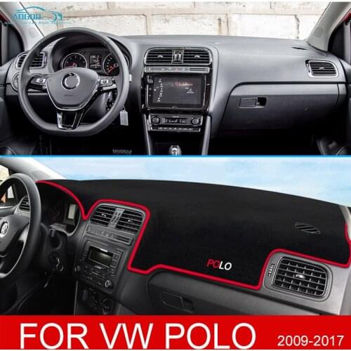 Anti-Slip Mat Dashboard Cover Pad Sunshade Dashmat Carpet Car Accessories For Volkswagen VW POLO 6R 6C 2009~2017 5 MK5 2012 2015