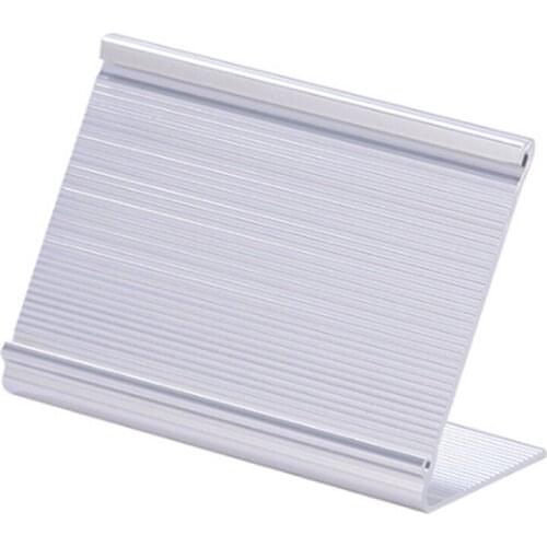 Aluminum Alloy Seat Card Hotel Seat Card Holder Hotel Restaurant Buffet Dish Name Card Desktop Card Holder