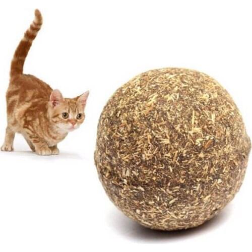 Funny Pets Cat Toy Balls Natural Catnip Ball Menthol Flavor Cats Treats Edible Cats-go-crazy Treats