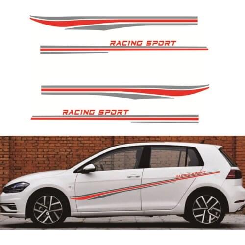 Racing Sport Graphics Sticker High Quality Vinyl Decal Car Body Waist Line Decor Stickers For Toyota CHR 2014-2018