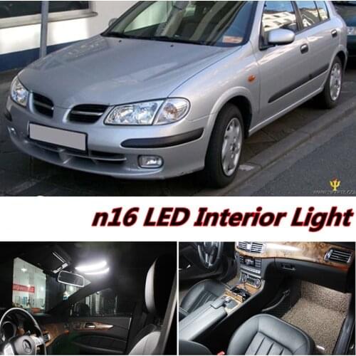 Tcart 6X Error Free Car LED Bright Vehicle Interior Map Dome Door Lights Kit Package for nissan almera n16 accessories 2000-2006