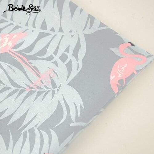 Booksew 100% Cotton Twill Fabric Red-crowned Crane Design Home Textile For Patchwork Bedding Baby Pillow Cushion Quilting Tela