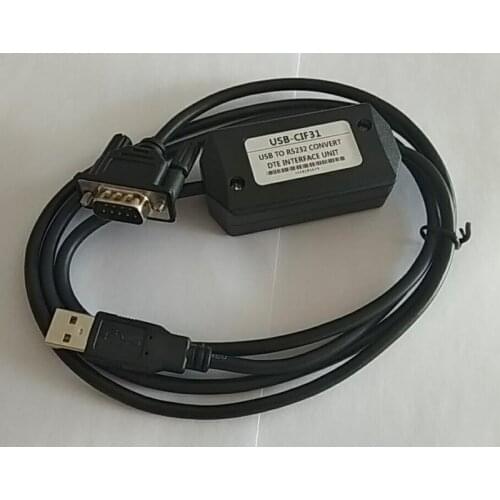 USB-CIF31, industrial-grade USB to 232 serial port, USB-RS232, PLC conversion cable, WIN7, XP, W8