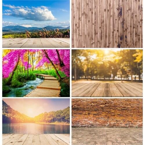 ZHISUXI Vinyl Retro Wood Texture Photo Backdrops Scenery Wooden Floor Plank Photography Background for Photo Studio 20103FMB-02