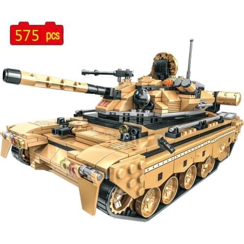 WW2 Military Series World War II Type 96 Main Battle Tank DIY Model Building Blocks Toys Gifts