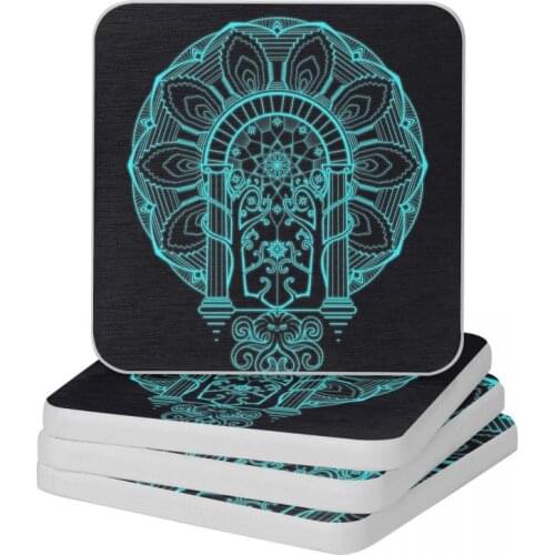 Watcher Of Moria Diatomaceous Earth Square Round Shape Coaster Anti-Scald Cup Bonsai Mat Soap Toothbrush Pad Wholesale 10x10cm