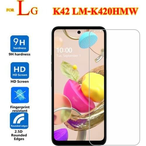 Tempered Glass For LG K42 Screen Protector 9D Protective Glass Phone Film For Cristal LG K42 K 42 LM-K420HMW Pelicula de vidro