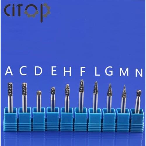 1Pcs 6mm*6mm Tungsten Carbide Burr Bit Engraving Rotary Cutter Files Tool Grinder Accessories Rotary File Cutter Polishing Head