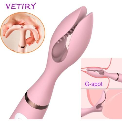 10 modes Vibrator Double Clip Vibration Female Masturbation Vaginal Clitoris Stimulator Nipple Massager Sex Toy for Woman Adult