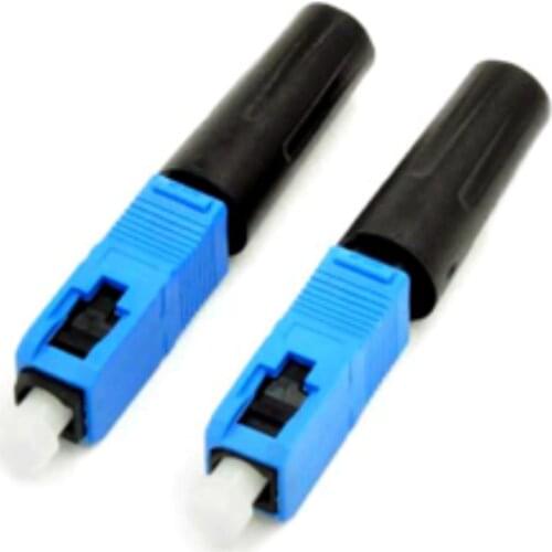 100pcs/lot SC UPC Cold connector NPFG 60mm 0.3 dB SC-UPC fast connector Fiber optical connector