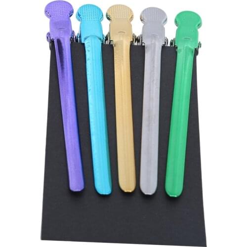 12PCS/Box Metal Hairdressing Clip Alligator Hair Clamp Hairpins DIY Barber Salon Hairstyling Sectioning Tools