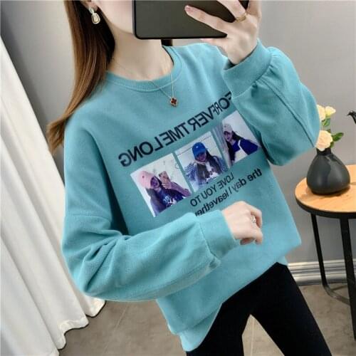 19608 (2 outside aisle number 35) film printed cotton beauty letter sets round collar fleece 48