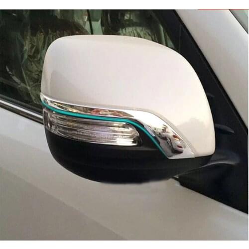 ABS Chrome Rear View Side Mirror Cover Trims For Toyota Land Cruiser 200 FJ200 2010-2016