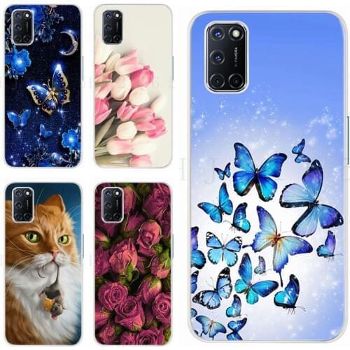 Colorful Flower Case For OPPO A52 A72 A92 Case Soft Slim Cute Painted Cover For Oppo A92 A 52 72 92 OppoA52 OppoA92 Phone Bumper