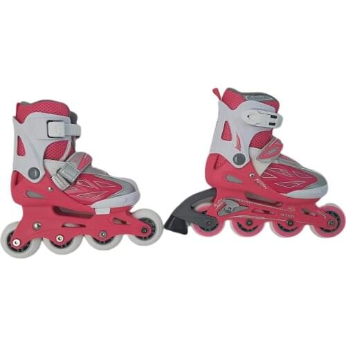 Childrens line skates, Action sports skates-pink-T 32-35, four wheel skates, 4 wheel skates, skates