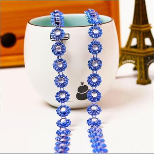 DIY 10Yards/Lot Line Artificial Sunflower Clear Beads Chain Garland Supply New Year Home Wedding Party Decoration DIY Material