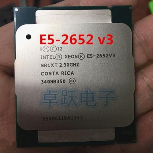 E5-2652V3 QS version 2.30GHZ 25M 10CORE 105W E5-2652 V3 LGA2011-3 E5 2652V3 processor E5 2652 V3
