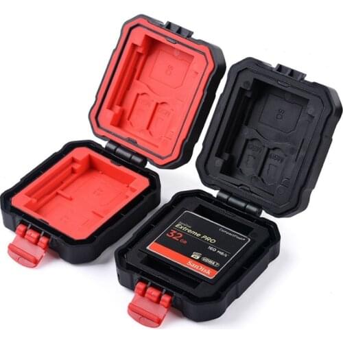 Memory Card Case Box Storage Holder SD Micro SD TF Micro SD CF XQD cards Hard Bag Waterproof 3SD+2TF+2CF+2XQD
