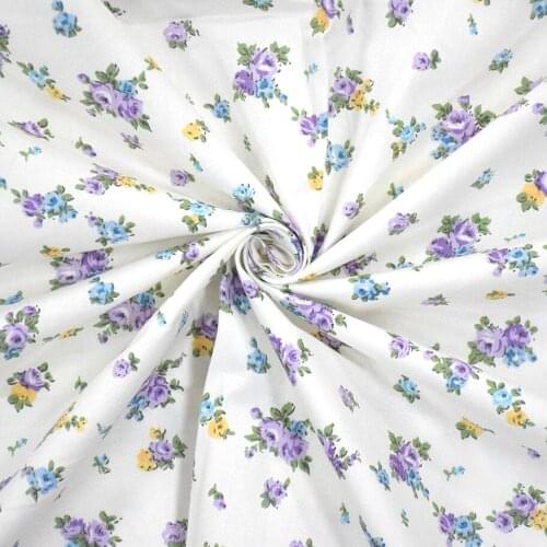 New arrive 100% Cotton Fabric Dolls Blue Flowers Design Scrapbooking Fabric Fabric Decoration Tecido Patchwork Home Textile