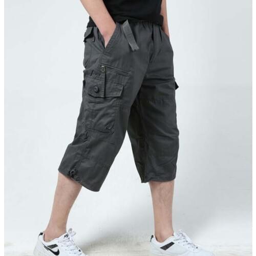 Summer Mens Baggy Pants Leisure loose Mens Big Waist Pants Man Male Cargo Pants Trousers Plus Size 3XL 4XL 5XL