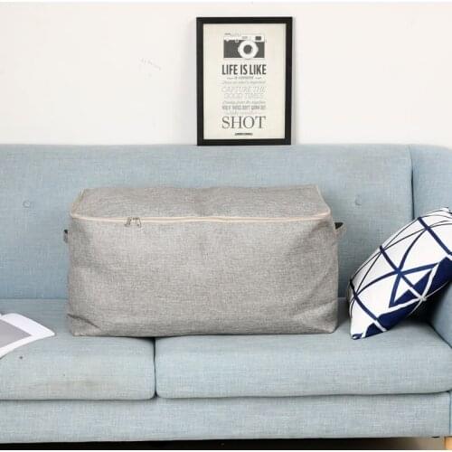 Linen Eva Quilt Bag Clothing Storage Bag Bed items storage box