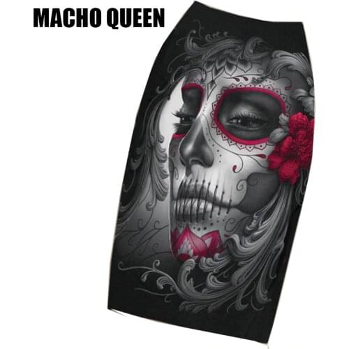 MACHO QUEEN Pencil Skirts With Flowers