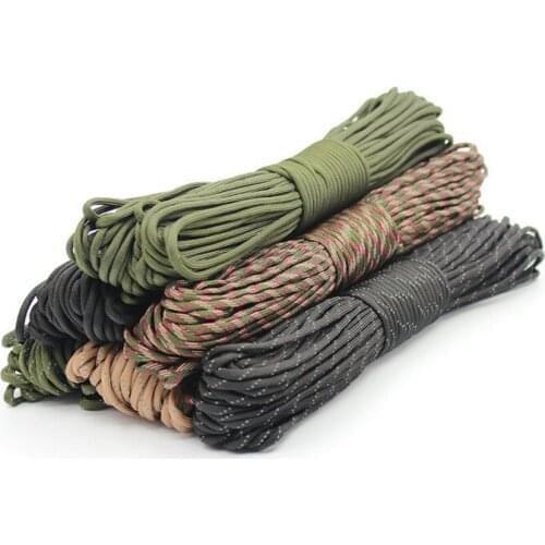 Multifunctional outdoor mountaineering emergency 30 meters seven core umbrella rope camping equipment bundled rope