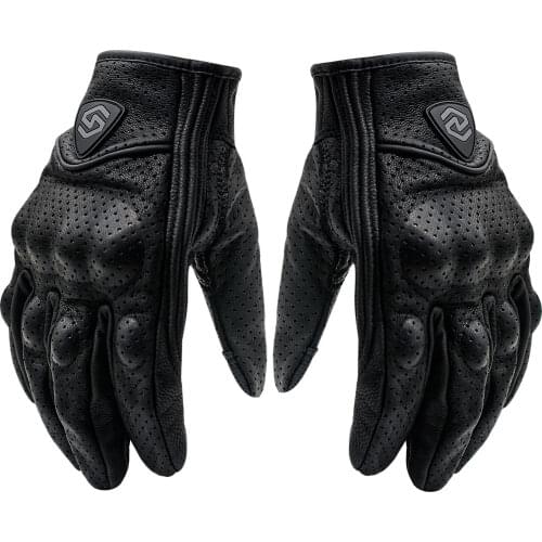 Motorcycle Gloves Touch Screen Windproof Breathable Leather Glove Outdoor Bike Skiing Cycling Protective Full Finger Winter 2021