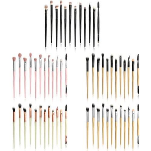 3/6/12Pcs/set Makeup Brushes Set Cosmetic Powder Eye Shadow Foundation Blush Blending Beauty Cosmestic Brush Beauty Tools