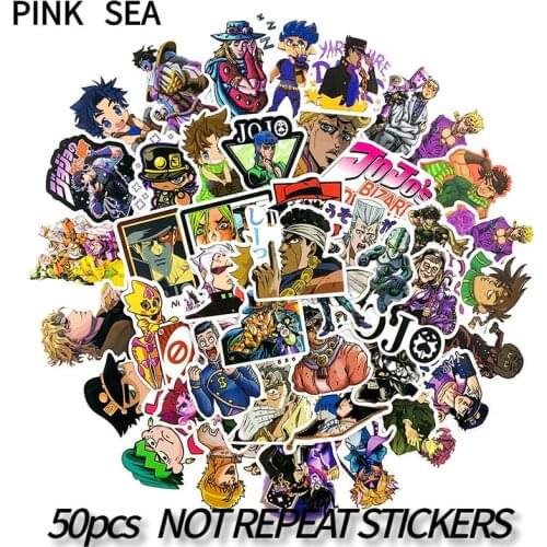 10/30/50pcs/set JoJos Bizzare Adventure Pvc Waterproof Sticker For Luggage Car Laptop Bicycle Motorcycle Notebook Toys Stickers