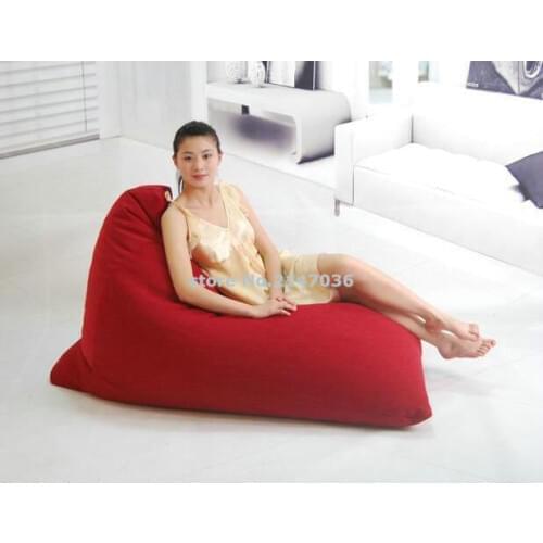 RED New arrival high back support waterproof outdoor beach bean bag