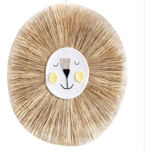 Newest Design Handmade Woven Tassel Boho style kids Room Decor Cute Animal Wall Hanging Ornaments